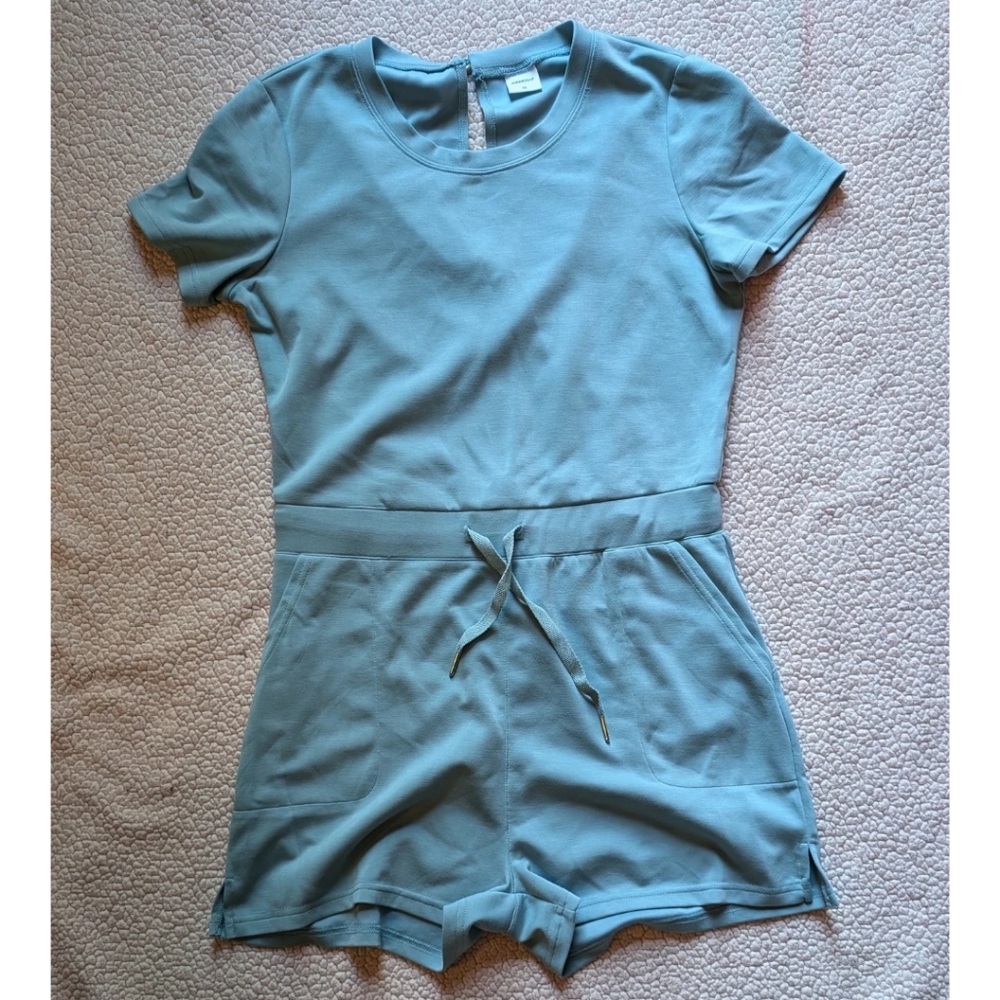 Crew neck romper